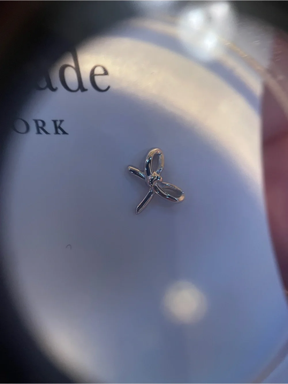 kate spade Silver Bow Mini Stud Earrings for Kids